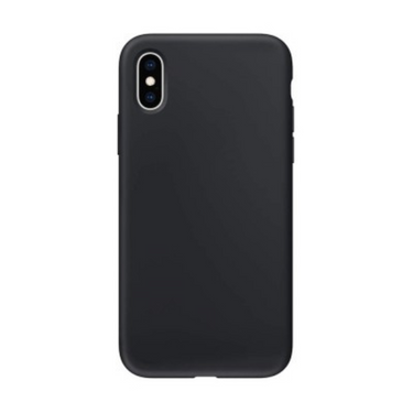 iPhone XS Compatible Case Cover With Liquid Silicone - Black